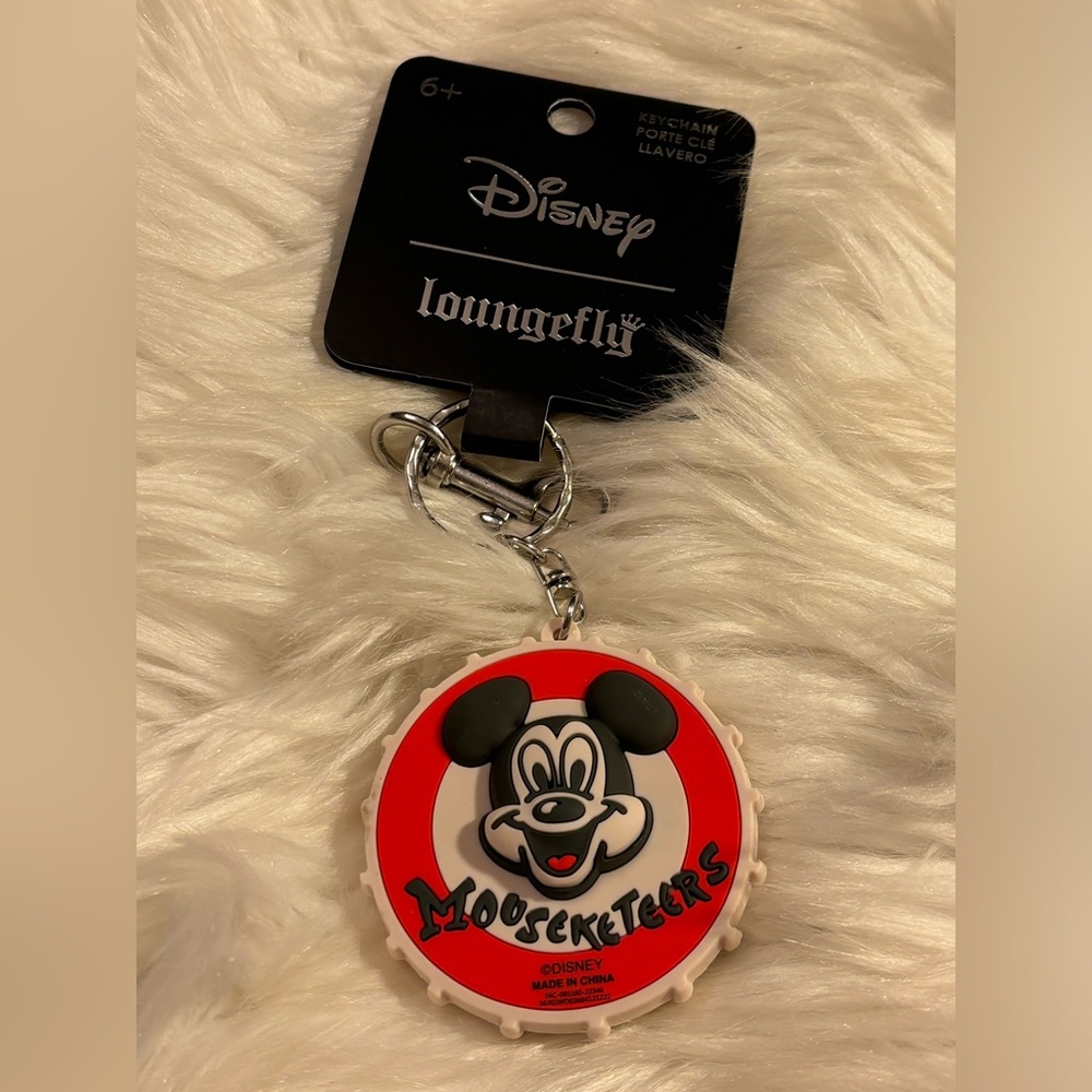 Loungefly Disney 100th Anniversary Mickey Mouseketeers Drum 3D Keychain